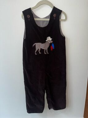 Timeless Tot Brown Corduroy Toddler Overalls - 2T